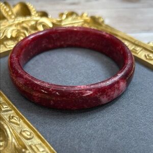 Stone Bangle Possibly Strawberry Quartz